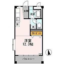 FKビル ワンルームの間取図画像