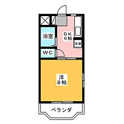 アルバ 1DKの間取図画像