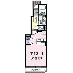 ドリーム・K ワンルームの間取図画像