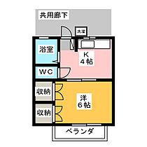 コーポＫ2  ｜ 静岡県袋井市諸井（賃貸アパート1K・1階・24.84㎡） その2