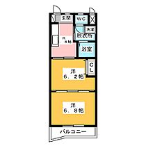 プリムロウズ  ｜ 静岡県磐田市安久路２丁目（賃貸マンション2K・1階・36.08㎡） その2