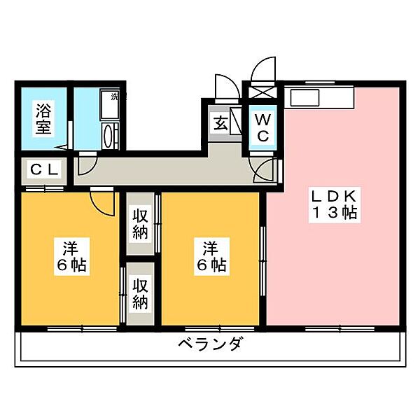 ロイヤルマンションII ｜静岡県磐田市見付(賃貸マンション2LDK・2階・59.48㎡)の写真 その2