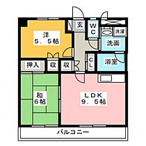 ヴィラ本郷II  ｜ 静岡県磐田市下本郷（賃貸マンション2LDK・2階・50.40㎡） その2