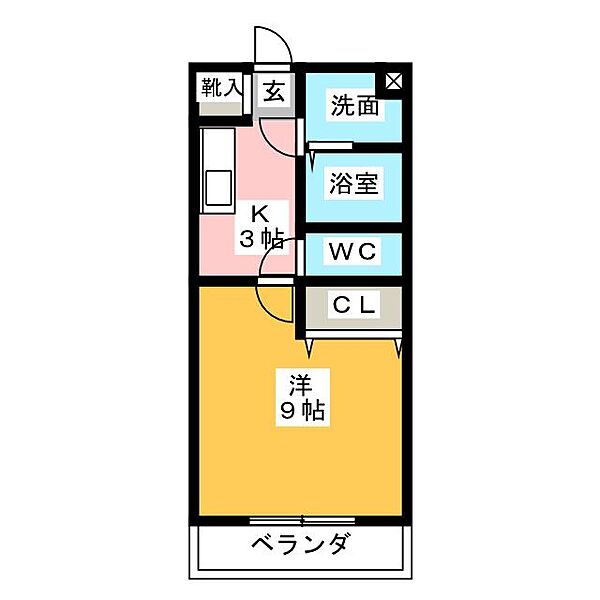 Windy堀ノ内 ｜静岡県袋井市川井(賃貸マンション1K・3階・27.54㎡)の写真 その2