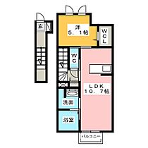 グラン  ｜ 静岡県磐田市安久路２丁目（賃貸アパート1LDK・2階・44.89㎡） その2