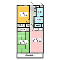 エムザ西貝  ｜ 静岡県磐田市西貝塚（賃貸マンション2LDK・1階・55.41㎡） その2