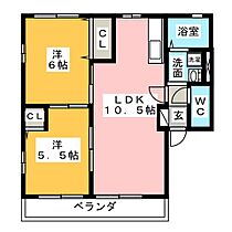 サンプレース　Ａ  ｜ 静岡県磐田市天龍（賃貸アパート2LDK・2階・49.92㎡） その2