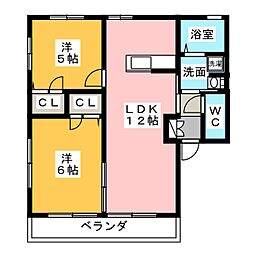 間取図画像 2LDK