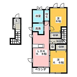 間取図画像 2LDK