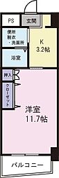マイルストーン 1Kの間取図画像