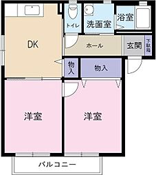 間取図画像 2DK