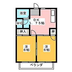 間取図画像 2DK