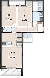 間取図画像 2LDK