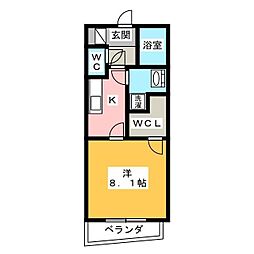 FURTHERGROWTH 1Kの間取図画像