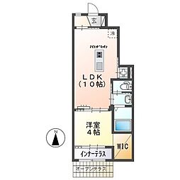 ドマーニ3 1LDKの間取図画像