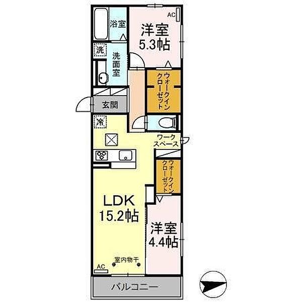 サンフォート 205｜静岡県駿東郡長泉町納米里(賃貸アパート2LDK・2階・62.98㎡)の写真 その2