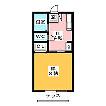 ファミール光Ｂ  ｜ 静岡県三島市谷田（賃貸アパート1K・2階・27.34㎡） その2