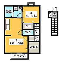 セジュール天神原  ｜ 静岡県三島市加茂川町（賃貸アパート1LDK・2階・44.89㎡） その2