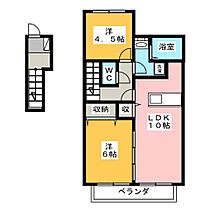 エスポワールY  ｜ 静岡県三島市谷田（賃貸アパート2LDK・2階・57.80㎡） その2