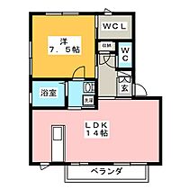 ファミリエ　Ａ棟  ｜ 岐阜県岐阜市日置江５丁目（賃貸アパート1LDK・1階・50.04㎡） その2