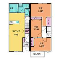 クレスト八剣 A ｜ 岐阜県羽島郡岐南町八剣１丁目93番1他（賃貸一戸建3LDK・1階・77.02㎡） その2