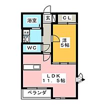 フレシールI  ｜ 岐阜県岐阜市柳津町梅松４丁目（賃貸マンション1LDK・4階・40.00㎡） その2