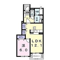 ウェリナ　Ａ棟  ｜ 岐阜県岐阜市柳津町南塚１丁目（賃貸アパート1LDK・1階・45.72㎡） その2