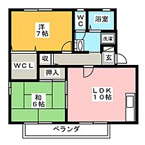 エスポワールシェモアＡ  ｜ 岐阜県羽島郡笠松町長池（賃貸アパート2LDK・1階・55.65㎡） その2