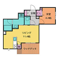 シャーメゾン加納南陽町 102 ｜ 岐阜県岐阜市加納南陽町１丁目42（賃貸マンション1LDK・1階・41.10㎡） その2