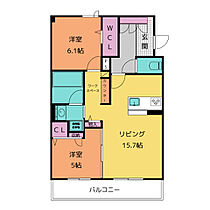 シャーメゾン加納南陽町 301 ｜ 岐阜県岐阜市加納南陽町１丁目42（賃貸マンション2LDK・3階・63.55㎡） その2