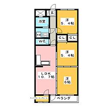 セシルII  ｜ 岐阜県羽島郡岐南町三宅７丁目（賃貸マンション3LDK・3階・59.40㎡） その2