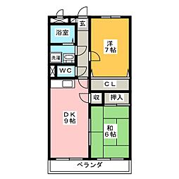 間取図画像 2DK