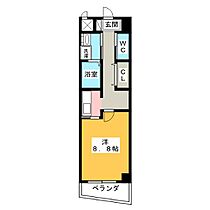 プルミエアムール  ｜ 岐阜県岐阜市中鶉３丁目（賃貸マンション1K・5階・30.40㎡） その2