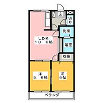 コーポあすかI  ｜ 岐阜県羽島郡岐南町徳田６丁目（賃貸マンション2LDK・2階・49.50㎡） その2