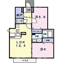 メイル　グランツ  ｜ 岐阜県羽島郡笠松町米野（賃貸アパート2LDK・1階・56.83㎡） その2