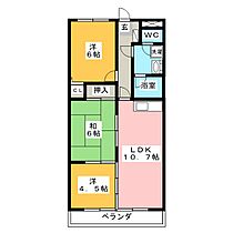 アーバンヒルズ笠松  ｜ 岐阜県羽島郡笠松町円城寺（賃貸マンション3LDK・2階・58.85㎡） その2