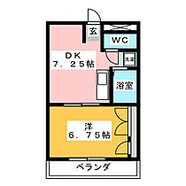 フレンズ  ｜ 岐阜県岐阜市柳津町下佐波２丁目（賃貸マンション1DK・1階・28.98㎡） その2