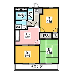 間取図画像 3DK