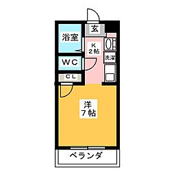 間取図画像 1K