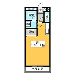 プチコート ワンルームの間取図画像