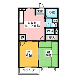 K'SHOUSEB 2LDKの間取図画像