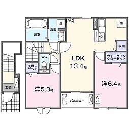 Brise(ブリーズ) 2LDKの間取図画像