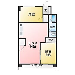 サンテラス88 3DKの間取図画像