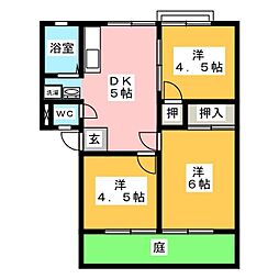 サンシティ双葉 3DKの間取図画像