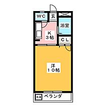 メゾンＳＳ  ｜ 岐阜県岐阜市尻毛２丁目（賃貸マンション1K・3階・25.92㎡） その2