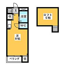 ウッディハウスＡ  ｜ 岐阜県岐阜市長良友瀬（賃貸アパート1R・2階・21.30㎡） その2