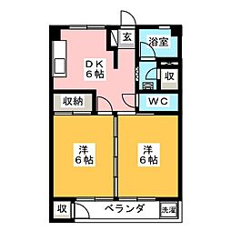 間取図画像 2DK