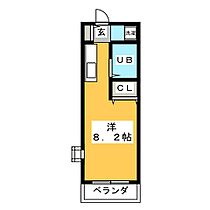 エステートピア山吹  ｜ 岐阜県岐阜市山吹町２丁目（賃貸マンション1R・3階・18.30㎡） その2