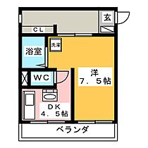 多恵第1ビル  ｜ 岐阜県岐阜市折立（賃貸マンション1DK・1階・34.02㎡） その2