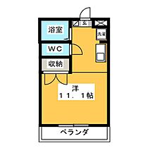 ひまわりはうす  ｜ 岐阜県岐阜市太郎丸諏訪（賃貸アパート1R・2階・28.85㎡） その2